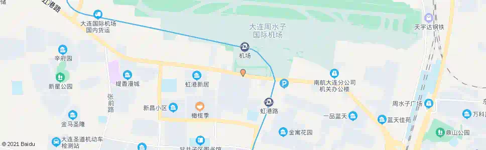 大连大商机场前市场_公交站地图_大连公交_妙搜公交查询2025