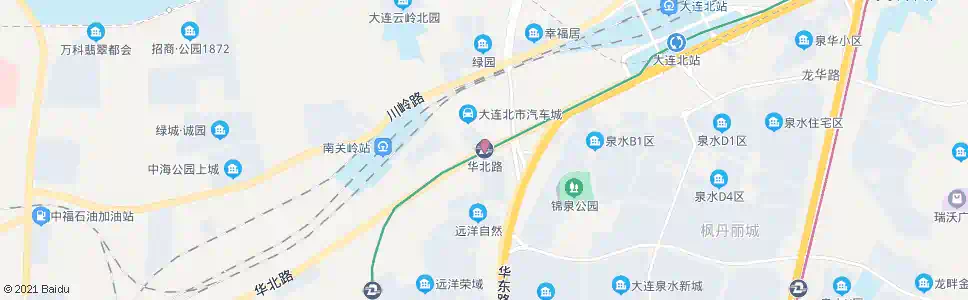 大连华北路地铁站_公交站地图_大连公交_妙搜公交查询2025