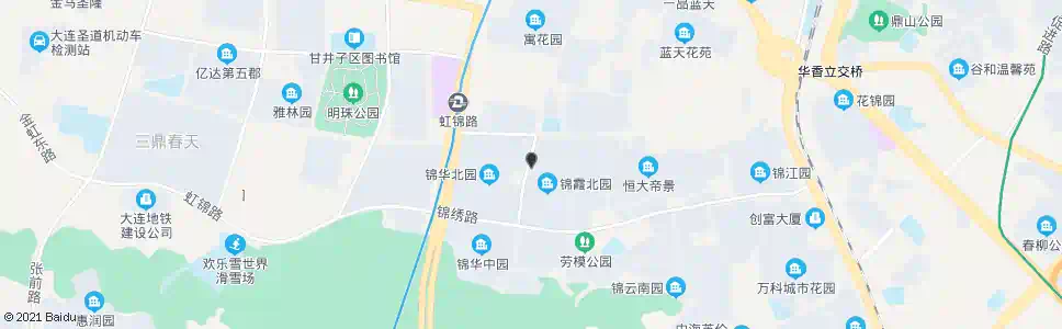 大连锦华北园_公交站地图_大连公交_妙搜公交查询2025