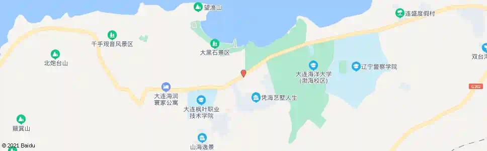 大连大黑石宾馆_公交站地图_大连公交_妙搜公交查询2025