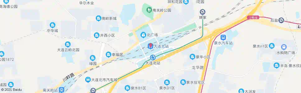 大连大连北站_公交站地图_大连公交_妙搜公交查询2025