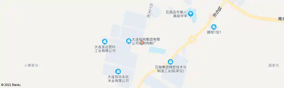 大连础明工业园_公交站地图_大连公交_妙搜公交查询2025