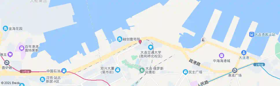 大连北海_公交站地图_大连公交_妙搜公交查询2025