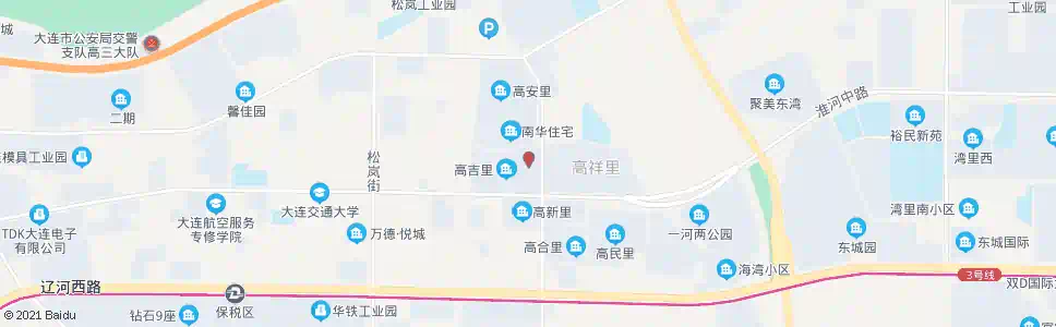 大连高城花园_公交站地图_大连公交_妙搜公交查询2025
