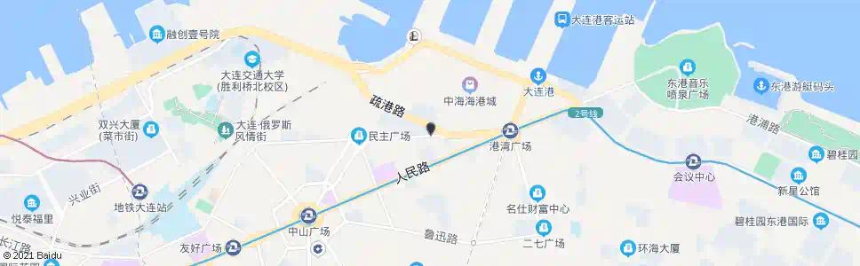 大连职工街_公交站地图_大连公交_妙搜公交查询2025