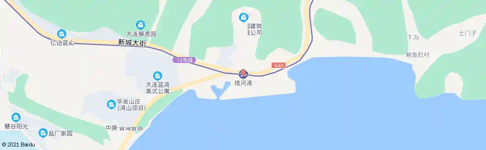 大连塔河湾_公交站地图_大连公交_妙搜公交查询2025