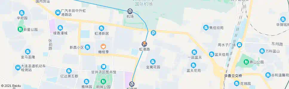 大连虹港路地铁站_公交站地图_大连公交_妙搜公交查询2025
