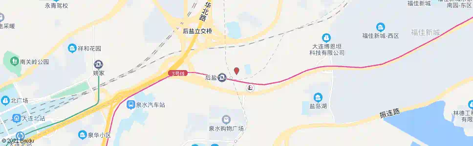 大连快轨后盐站_公交站地图_大连公交_妙搜公交查询2025