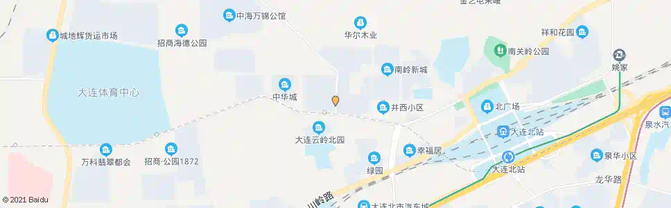 大连云岭街_公交站地图_大连公交_妙搜公交查询2025