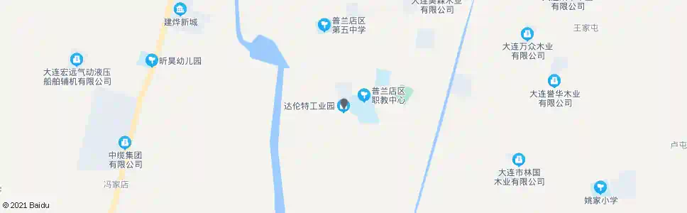 大连达伦特工业园_公交站地图_大连公交_妙搜公交查询2025