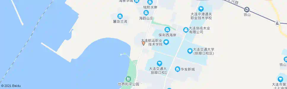 大连滨港路_公交站地图_大连公交_妙搜公交查询2025