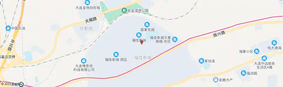 大连福佳小区南门_公交站地图_大连公交_妙搜公交查询2025