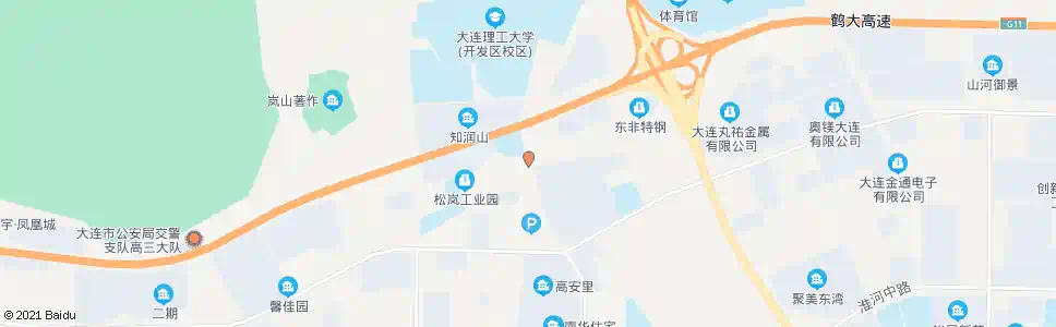 大连松岚工业园_公交站地图_大连公交_妙搜公交查询2025