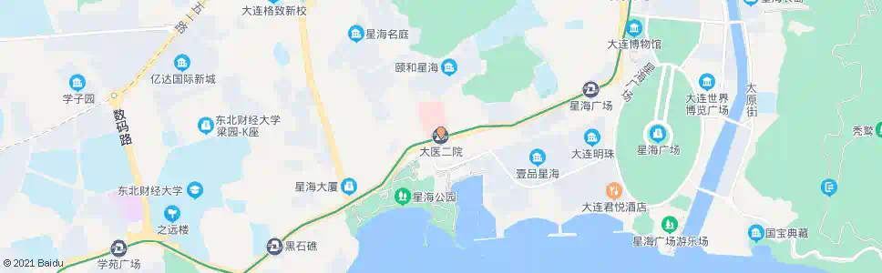 大连大医二院站_公交站地图_大连公交_妙搜公交查询2025