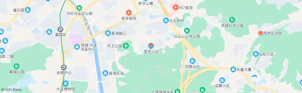 大连莲花小区_公交站地图_大连公交_妙搜公交查询2025
