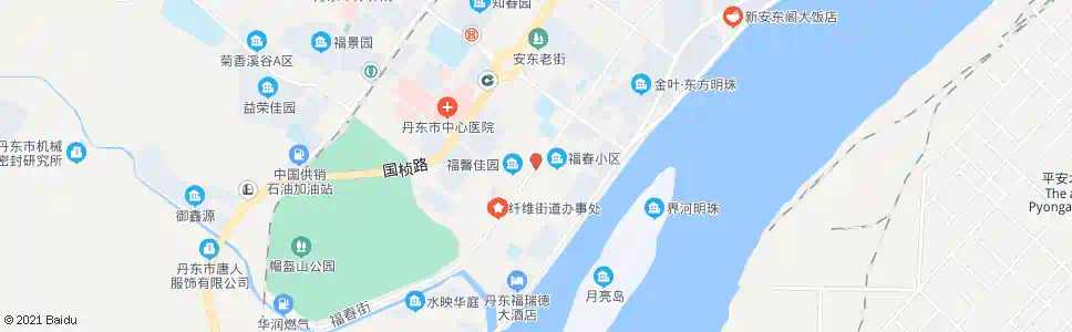 丹东福春小区_公交站地图_丹东公交_妙搜公交查询2025