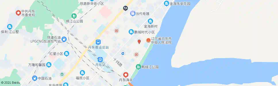 丹东二经街_公交站地图_丹东公交_妙搜公交查询2025