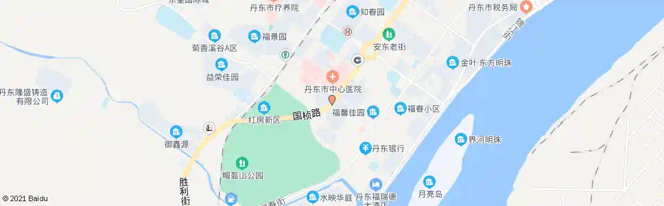 丹东丹东中心医院_公交站地图_丹东公交_妙搜公交查询2025