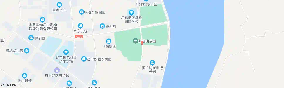 丹东灯塔山公园_公交站地图_丹东公交_妙搜公交查询2025