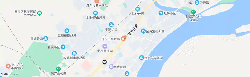 丹东聚宝街锦山大街_公交站地图_丹东公交_妙搜公交查询2025