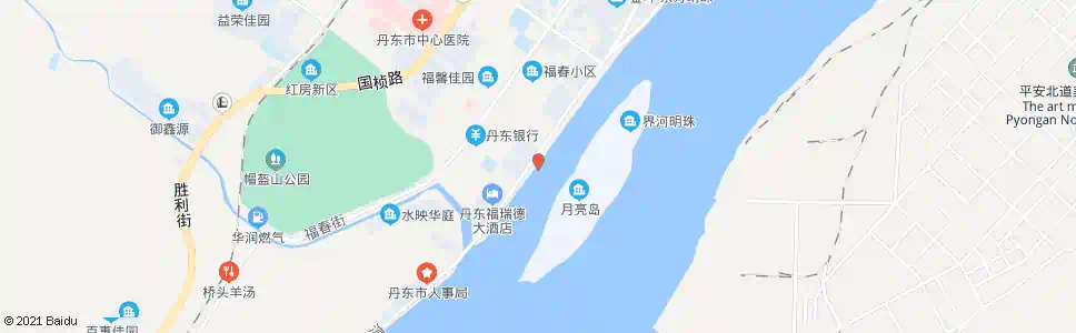 丹东月亮岛_公交站地图_丹东公交_妙搜公交查询2025