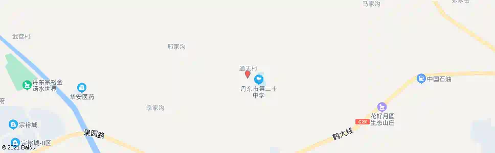 丹东二十中学_公交站地图_丹东公交_妙搜公交查询2025