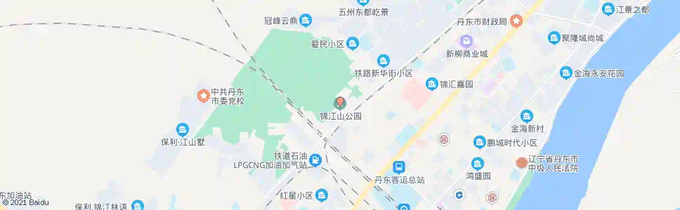 丹东锦江山公园_公交站地图_丹东公交_妙搜公交查询2025