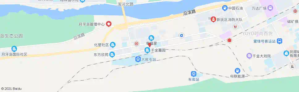 抚顺十道街_公交站地图_抚顺公交_妙搜公交查询2025