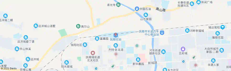 抚顺海城街北_公交站地图_抚顺公交_妙搜公交查询2025