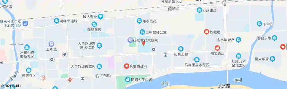 抚顺二校_公交站地图_抚顺公交_妙搜公交查询2025