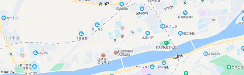 抚顺将军一校_公交站地图_抚顺公交_妙搜公交查询2025