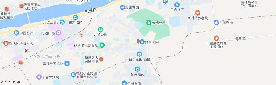 抚顺台东花园_公交站地图_抚顺公交_妙搜公交查询2025