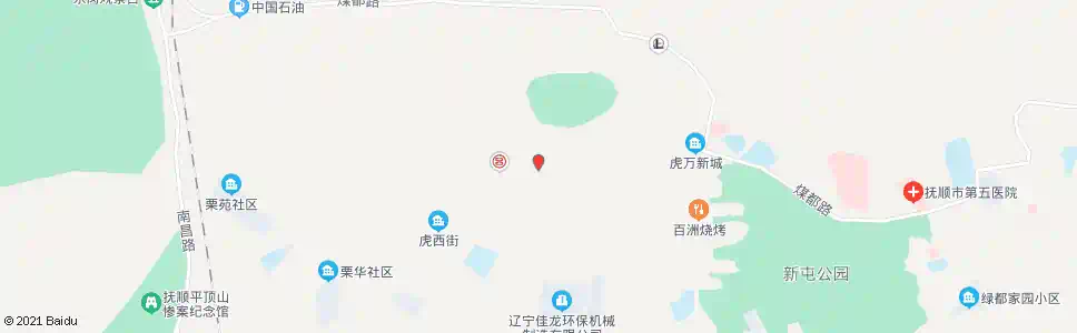 抚顺老虎台矿前_公交站地图_抚顺公交_妙搜公交查询2025