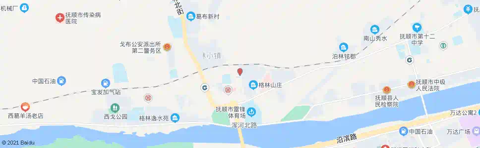 抚顺葛布东街南_公交站地图_抚顺公交_妙搜公交查询2025