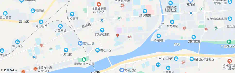 抚顺体育馆_公交站地图_抚顺公交_妙搜公交查询2025
