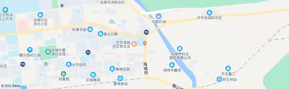 抚顺海城街_公交站地图_抚顺公交_妙搜公交查询2025