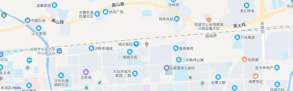 抚顺盛城街北_公交站地图_抚顺公交_妙搜公交查询2025