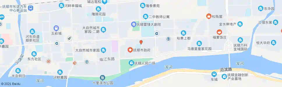 抚顺长城街南_公交站地图_抚顺公交_妙搜公交查询2025