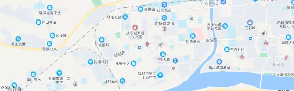抚顺新城街_公交站地图_抚顺公交_妙搜公交查询2025