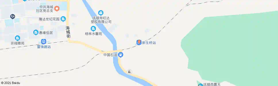 抚顺新生桥_公交站地图_抚顺公交_妙搜公交查询2025