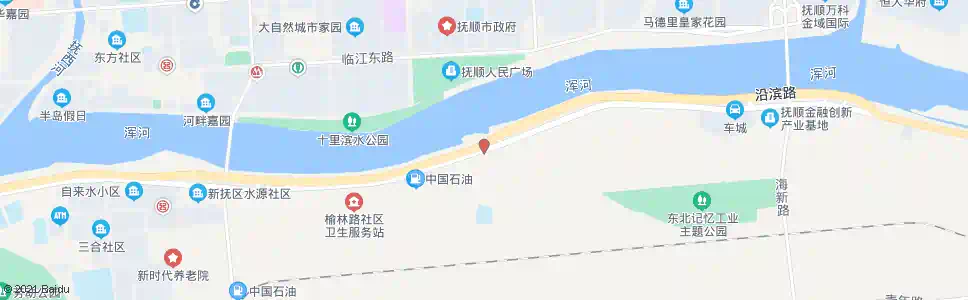 抚顺浑河路西_公交站地图_抚顺公交_妙搜公交查询2025