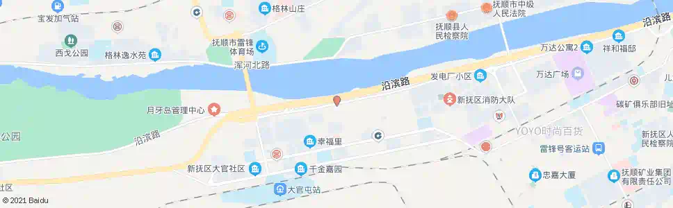 抚顺浑河南路七道街_公交站地图_抚顺公交_妙搜公交查询2025