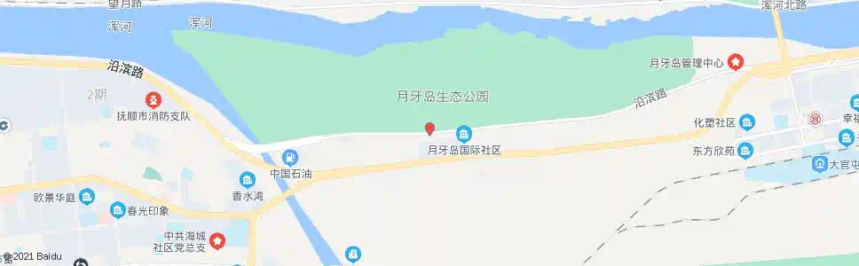 抚顺月牙岛_公交站地图_抚顺公交_妙搜公交查询2025
