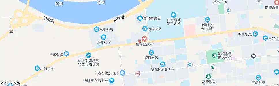 抚顺望花区政府_公交站地图_抚顺公交_妙搜公交查询2025