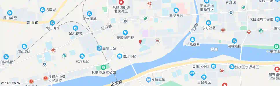 抚顺体育场_公交站地图_抚顺公交_妙搜公交查询2025