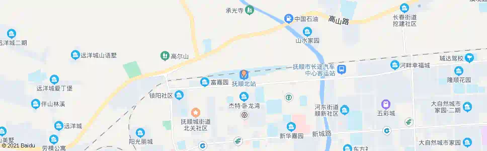 抚顺中央大街(北行)_公交站地图_抚顺公交_妙搜公交查询2025