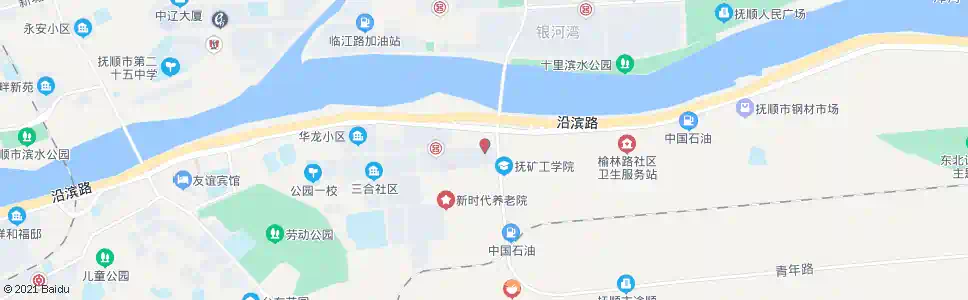 抚顺榆林街_公交站地图_抚顺公交_妙搜公交查询2025