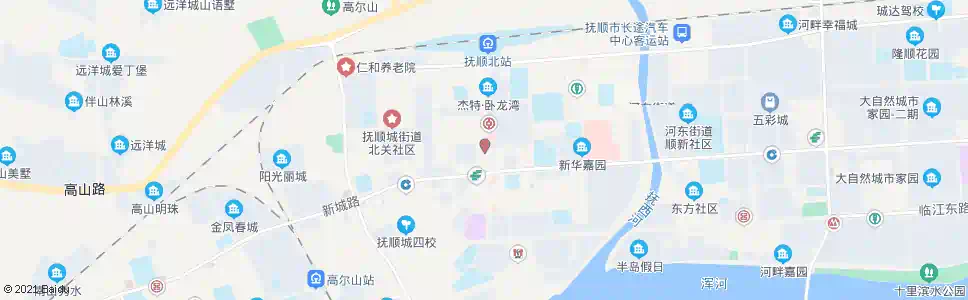 抚顺新城路_公交站地图_抚顺公交_妙搜公交查询2025