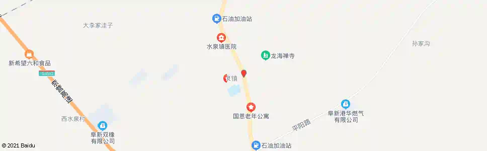 阜新水泉镇政府_公交站地图_阜新公交_妙搜公交查询2025
