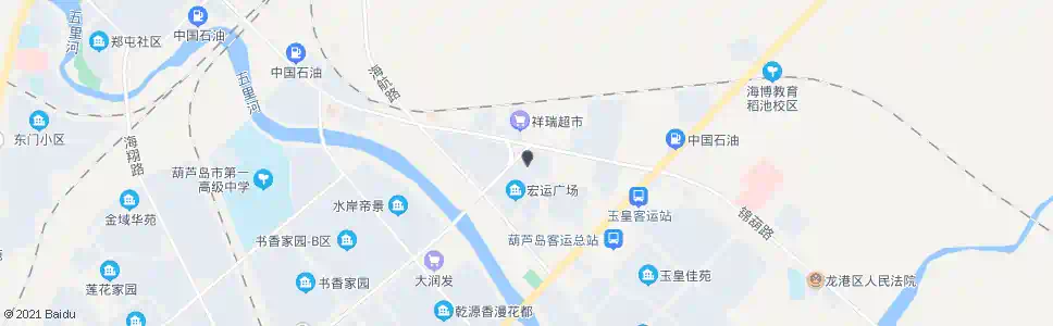 葫芦岛玉皇商城_公交站地图_葫芦岛公交_妙搜公交查询2025
